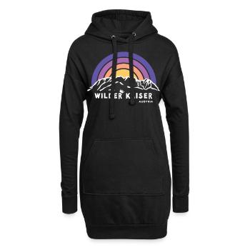 Wilder Kaiser Tirol Kitzbühel Österreich Wandern - Hoodie-Kleid - Schwarz - Vorne