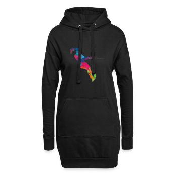 Wakeboard Wasserski Wakeboarden - Hoodie-Kleid - Schwarz - Vorne