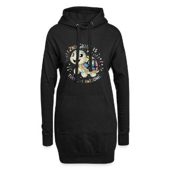 2nd Grade Is Turtle-y Awesome - Hoodie-Kleid - Schwarz - Vorne