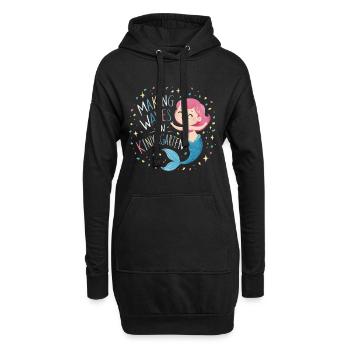 Making Waves In Kindergarten - Hoodie-Kleid - Schwarz - Vorne