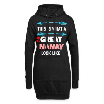 Philippines Filipino Nanay Nana Grandma I Cadeau - Sweat-shirt à capuche long Femme - noir - Devant