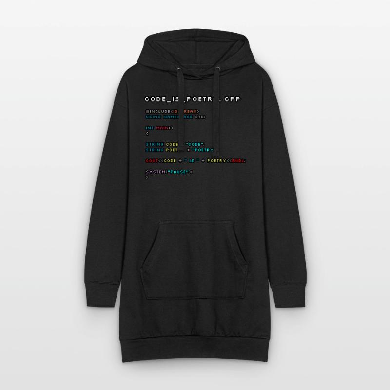 Le code, c’est de la poésie.CPP Sweat-shirt à capuche long Femme