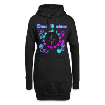 Dance Machine - Hoodie-Kleid - Schwarz - Vorne