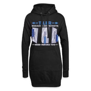Profession Meilleure idée cadeau carreleur - Sweat-shirt à capuche long Femme - noir - Devant