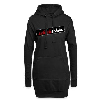 Schick Schön - Hoodie-Kleid - Schwarz - Vorne