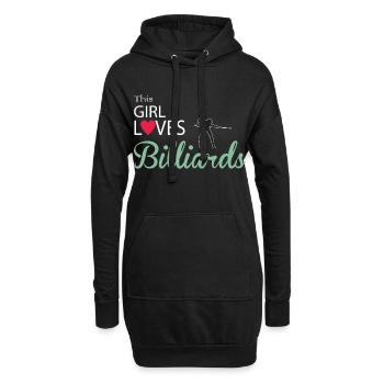 Billiard - Hoodie-Kleid - Schwarz - Vorne