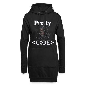Programmierer, Pretty Code, Geschenk - Hoodie-Kleid - Schwarz - Vorne