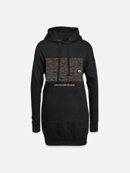 Programmierer, Coder, Bugs, Debugging - Hoodie-Kleid - Schwarz