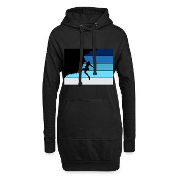 Climb - Hoodie Dress - black - Front