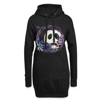 Citrouille d’Halloween - Sweat-shirt à capuche long Femme - noir - Devant