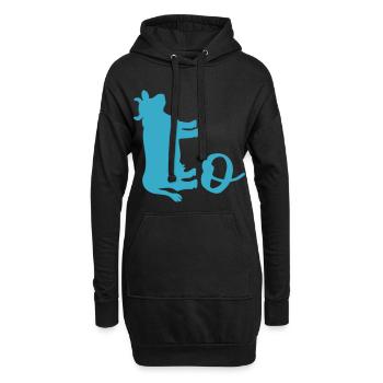 Vache suédoise - Sweat-shirt à capuche long Femme - noir - Devant