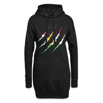 Kurdistan - Sweat-shirt à capuche long Femme - noir - Devant