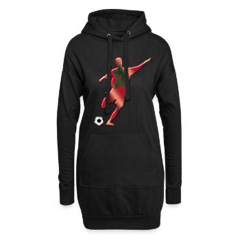 Marokko - Hoodie-Kleid - Schwarz - Vorne