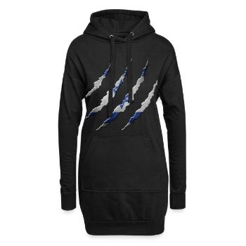 Israël - Sweat-shirt à capuche long Femme - noir - Devant