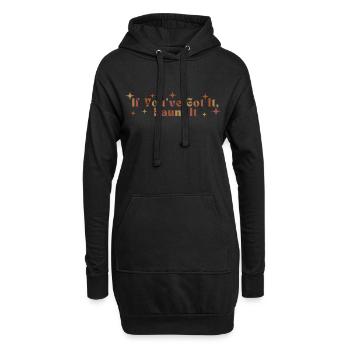 Wenn du es hast, spuke es in der Halloween-Herbstsaison - Hoodie-Kleid - Schwarz - Vorne