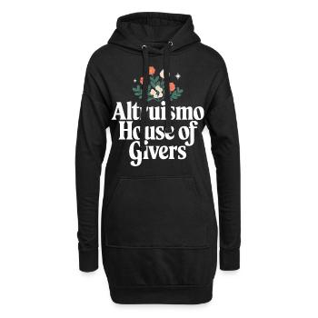 Altruismo Selbstloses Geben Gebende Schulgeist - Hoodie-Kleid - Schwarz - Vorne