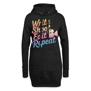 Filmemacher Filmregisseur Kameramann Film - Hoodie-Kleid - Schwarz - Vorne