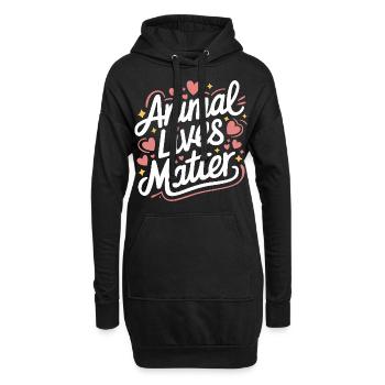 Végétarien Végétalien Végétarien Végétarien - Sweat-shirt à capuche long Femme - noir - Devant