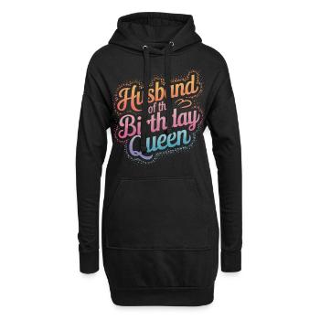 Mari, Conjoint, Famille, Mariage - Sweat-shirt à capuche long Femme - noir - Devant