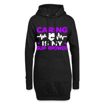 In My Caregiver Era Caregiving Nursing Caregiver - Hoodie-Kleid - Schwarz - Vorne