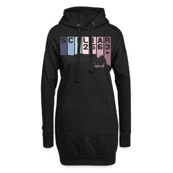 Schlern Sciliar Dolomiten Italien Südtirol Retro - Hoodie-Kleid - Schwarz - Vorne
