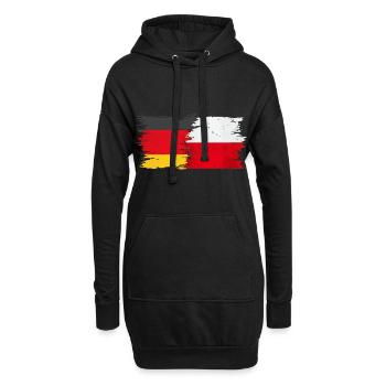 Allemagne Turquie Friendship Maillot de foot - Sweat-shirt à capuche long Femme - noir - Devant
