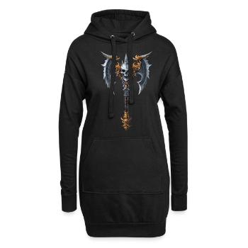 Wikinger Axt für einen Wikinger Nordmänner - Hoodie-Kleid - Schwarz - Vorne
