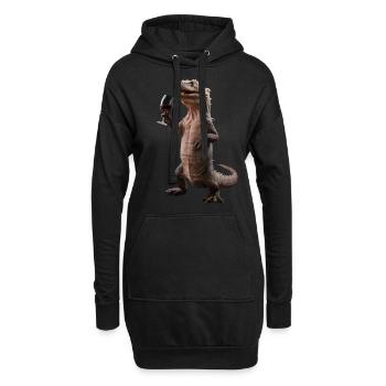 Komodo Wein - Hoodie-Kleid - Schwarz - Vorne