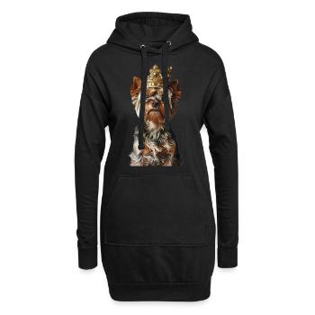 Yorkshire Terrier - Hoodie-Kleid - Schwarz - Vorne