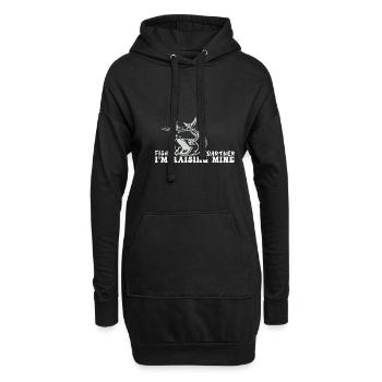 Fishing Partner I'm Raising Mine Dads Retirement P - Hoodie-Kleid - Schwarz - Vorne