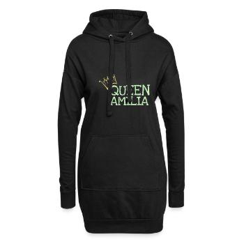 Vorname Amilia - Hoodie-Kleid - Schwarz - Vorne