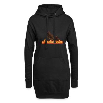 Jamon Schweineflisch Schinken Tapas Andalusien - Hoodie-Kleid - Schwarz - Vorne