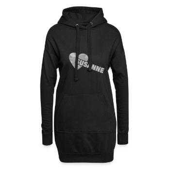 Liebe Susanne - Hoodie-Kleid - Schwarz - Vorne