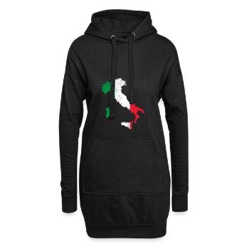 Italien Geschenk für stolze Italiener - Hoodie-Kleid - Schwarz - Vorne