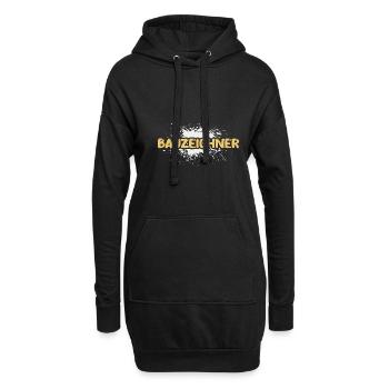 Emploi Dessinateur - Sweat-shirt à capuche long Femme - noir - Devant