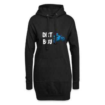 Motocross Bike Offroad Motorcycle Biker - Hoodie-Kleid - Schwarz - Vorne
