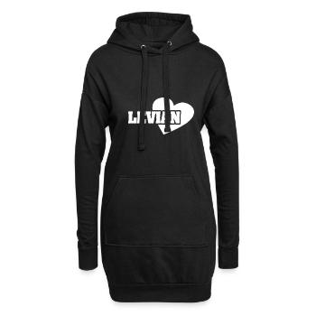 Geschenk für Levian - Hoodie-Kleid - Schwarz - Vorne