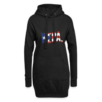 Wepa Proud Puerto Rican Latino Pride Latina - Hoodie-Kleid - Schwarz - Vorne