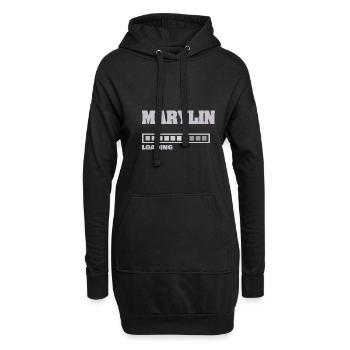 Marylin - Sweat-shirt à capuche long Femme - noir - Devant