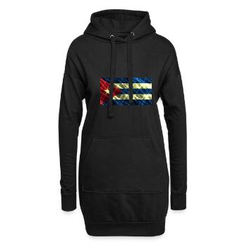 Vorname Kuba - Hoodie-Kleid - Schwarz - Vorne