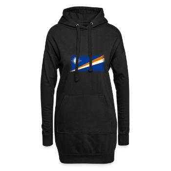 Îles Marshall en tant qu’Îles Marshall - Sweat-shirt à capuche long Femme - noir - Devant
