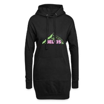 Belkis als Bergsteigen - Hoodie-Kleid - Schwarz - Vorne