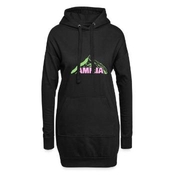 Bergsteigen Amilia - Hoodie-Kleid - Schwarz - Vorne
