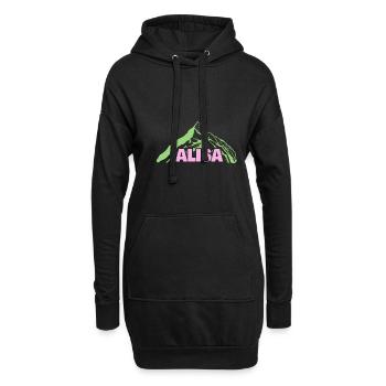 Bergsteigen Alisa - Hoodie-Kleid - Schwarz - Vorne