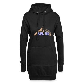 Sylvie comme idée cadeau - Sweat-shirt à capuche long Femme - noir - Devant