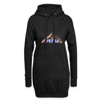 Idée cadeau Petra - Sweat-shirt à capuche long Femme - noir - Devant