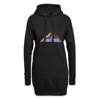 Idée cadeau Rachel - Sweat-shirt à capuche long Femme - noir - Devant