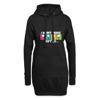 SLP Thérapeute Orthophoniste Je veux - Sweat-shirt à capuche long Femme - noir - Devant
