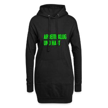 Travailler intelligemment et dur - La devise du succès pour les acteurs - Sweat-shirt à capuche long Femme - noir - Devant