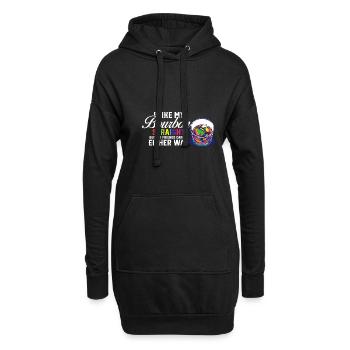 LGBT Proud Ally I Like My Bourbon Straight LGBTQ - Hoodie-Kleid - Schwarz - Vorne